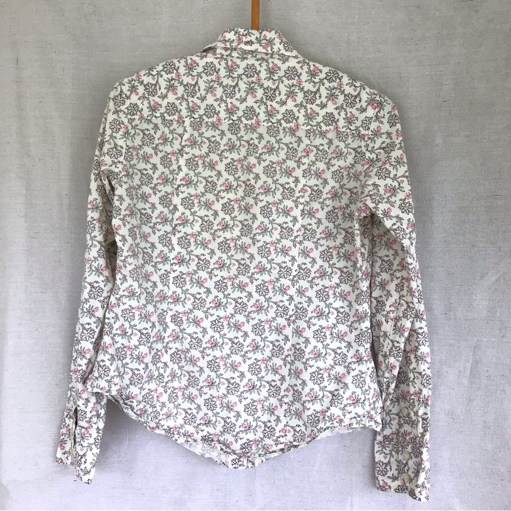 Vintage womens button up shirt size S floral print 90s cottagecore casual - Picture 3 of 7